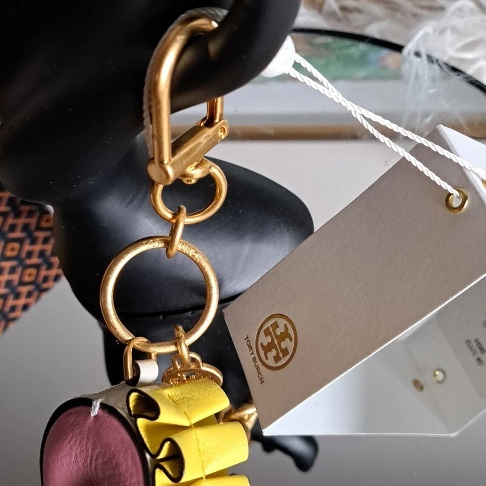 Tory Burch Women's Origami Seahorse Key Fob - Pink City NWTs